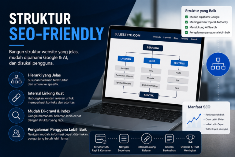 Struktur SEO-Friendly: Fondasi Tersembunyi yang Menentukan Apakah Google dan AI Memahami Website Anda